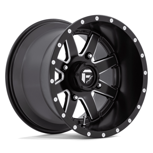 Fuel UTV D538 MAVERICK UTV MATTE BLACK MILLED 15X10 4X137 ET +0 CB 110.1