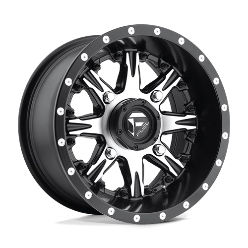 Fuel UTV D541 NUTZ UTV MATTE BLACK MACHINED 14X7 4X156 ET +13 CB 132