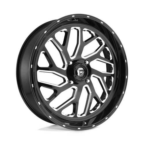 Fuel UTV D581 TRITON UTV GLOSS BLACK MILLED 24X7 4X156 ET +13 CB 132