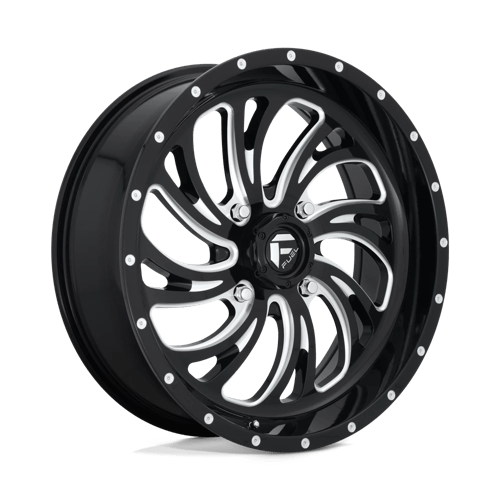 Fuel UTV D641 KOMPRESSOR UTV GLOSS BLACK MILLED 20X7 4X137 ET +13 CB 110.1