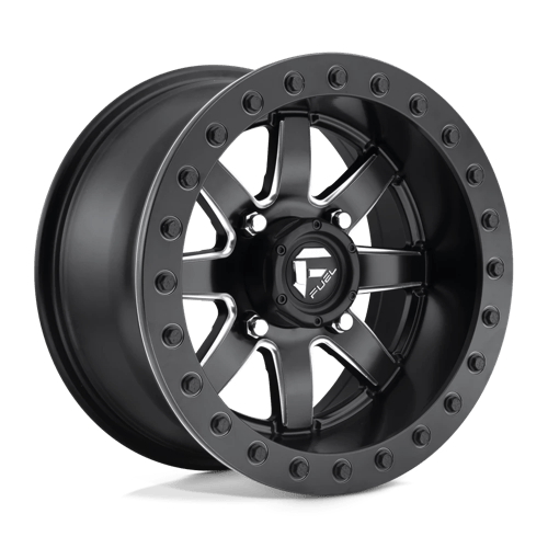 Fuel UTV D928 MAVERICK UTV BEADLOCK MATTE BLACK 15X10 4X137 ET +0 CB 110.1