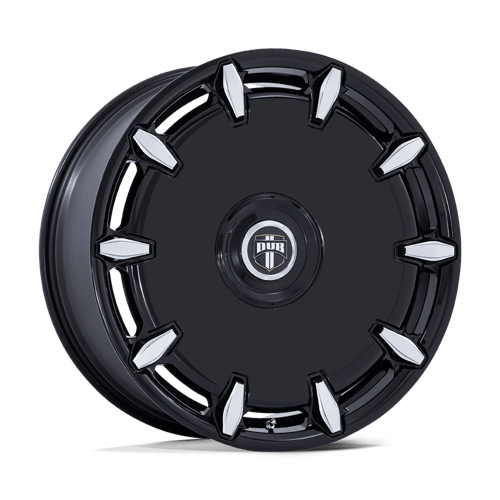 DUB 1PC DC271 CHEEF GLOSS BLACK MILLED 24X10 BLANK ET +18 CB 72.56
