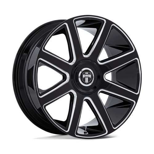 DUB 1PC DC273 PULL GLOSS BLACK MILLED 24X10 6X135/5.5 ET +30 CB 100.3