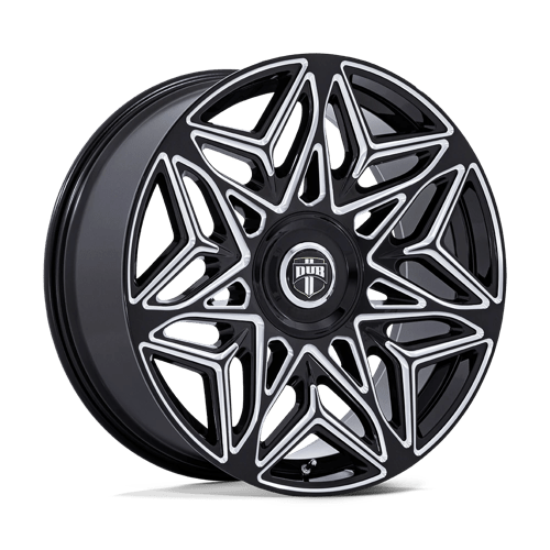 DUB 1PC DC274 ANOMALY GLOSS BLACK MILLED 22X9 5X115/120 ET +15 CB 74.1