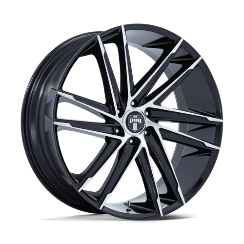 DUB 1PC DC275 BLAZE GLOSS BLACK MACHINED 24X10 6X135 ET +30 CB 87.1