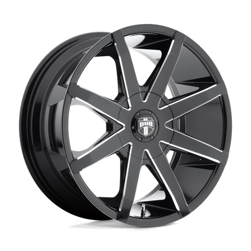 DUB 1PC S109 PUSH GLOSS BLACK MILLED 20X8.5 6X120/132 ET +35 CB 74.5