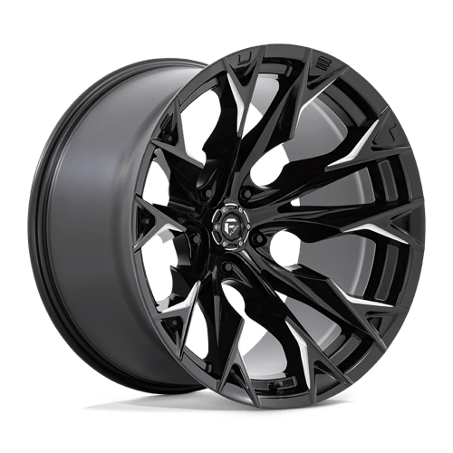 Fuel 1PC D803 FLAME GLOSS BLACK MILLED 22X12 5X5.0 ET -44 CB 71.5
