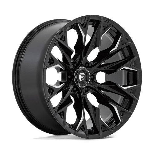 Fuel 1PC D803 FLAME GLOSS BLACK MILLED 22X10 6X5.5 ET -18 CB 106.1