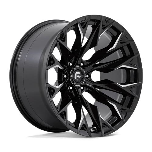 Fuel 1PC D803 FLAME GLOSS BLACK MILLED 22X12 6X5.5 ET -44 CB 106.1