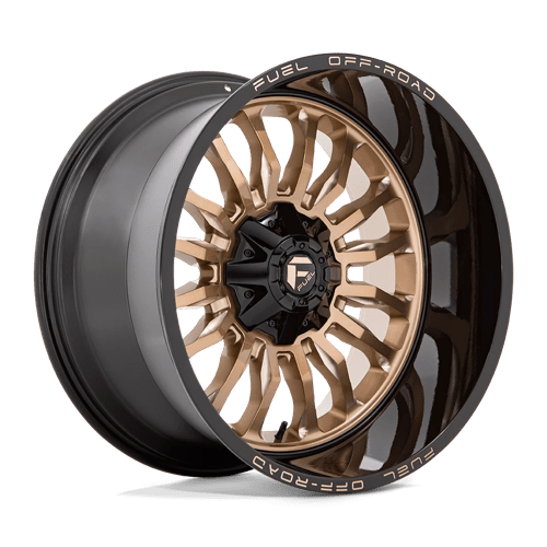 Fuel 1PC D797 ARC PLATINUM BRONZE W/ BLACK LIP 22X12 5X4.5/5.0 ET -44 CB 78.1