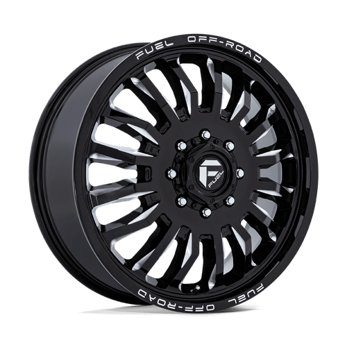 Fuel 1PC D868 ARC DUALLY GLOSS BLACK MILLED 22X8.25 8X200 ET +104 CB 142