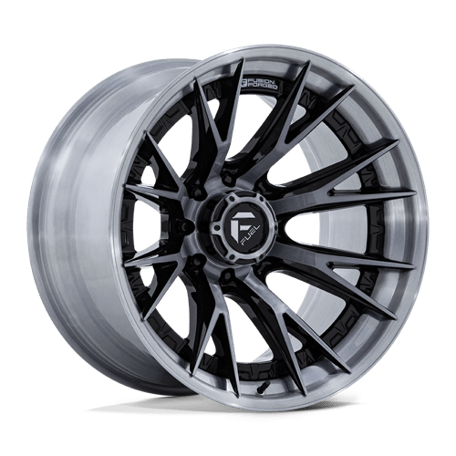 Fuel 1PC FC402 CATALYST GLOSS BLACK W/ BRUSHED GRAY TINT FACE & LIP 20X9 8X170 ET +1 CB 125.1