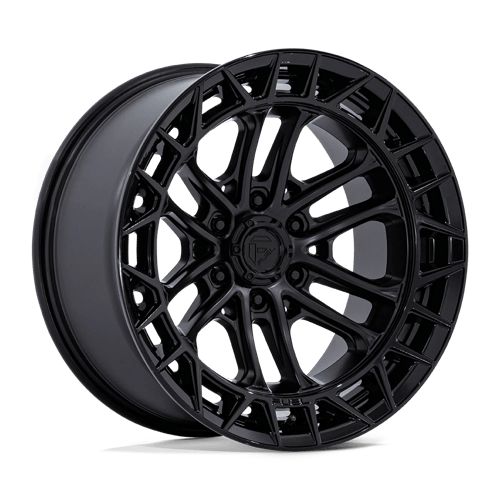 Fuel 1PC FC874 CELSIUS MATTE BLACK W/ GLOSS BLACK LIP 17X9 6X135 ET -12 CB 87.1