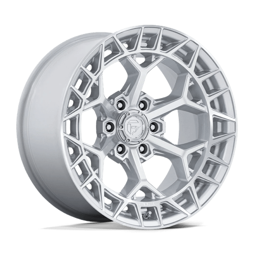 Fuel 1PC FC873 CHARGER GLOSS SILVER W/ MACHINED FACE 17X9 5X5.0 ET -12 CB 71.5