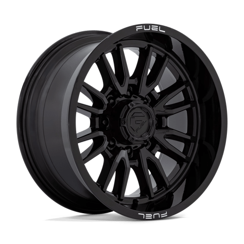 Fuel 1PC D760 CLASH GLOSS BLACK 20X10 8X180 ET -18 CB 124.2