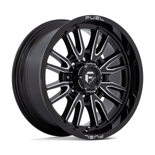 Fuel 1PC D761 CLASH GLOSS BLACK MILLED 20X9 8X6.5 ET +1 CB 125.1
