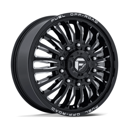 Fuel 1PC D868 ARC DUALLY GLOSS BLACK MILLED 22X8.25 10X225 ET +104 CB 170.1