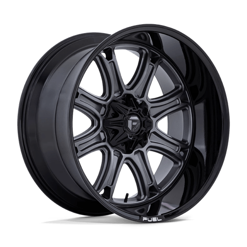 Fuel 1PC DARKSTAR MATTE GUNMETAL W/ BLACK LIP 20X9 8X6.5 ET +1 CB 125.1