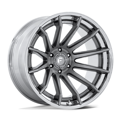 Fuel 1PC FC403 BURN PLATINUM W/ CHROME LIP 22X10 6X5.5 ET -18 CB 106.1