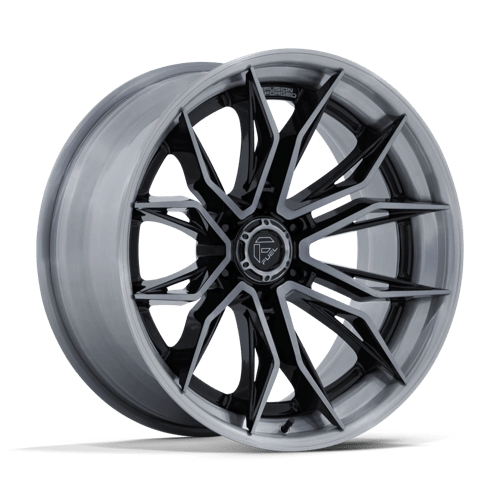 Fuel 1PC FC404 MUTINY GLOSS BLACK W/ BRUSHED DARK TINT 22X10 6X5.5 ET -18 CB 106.1