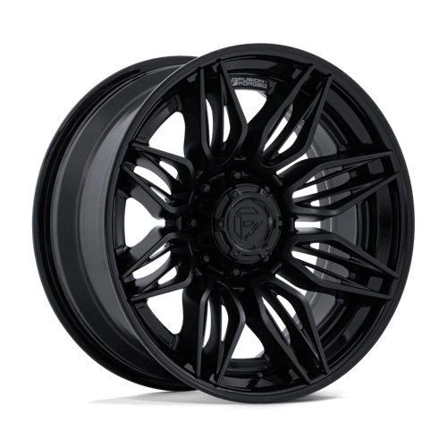 Fuel 1PC FC404 MUTINY MATTE BLACK W/ GLOSS BLACK LIP 22X10 8X6.5 ET -18 CB 125.1