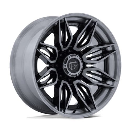 Fuel 1PC FC404 MUTINY GLOSS BLACK W/ BRUSHED DARK TINT 22X10 8X180 ET -18 CB 124.2