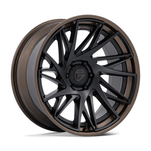 Fuel 1PC FC405 DYNAMO MATTE BLACK W/ GLOSS BRONZE LIP 24X10 6X5.5 ET +0 CB 106.1