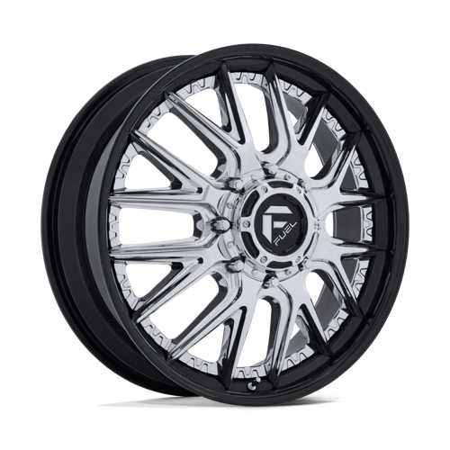 Fuel 1PC D407 CATALYST DUALLY CHROME W/ GLOSS BLACK LIP 20X8.25 8X210 ET +105 CB 154.3