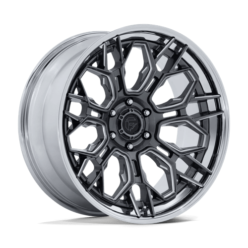 Fuel 1PC FC409 HIVE GLOSS GUNMETAL W/ CHROME LIP 22X10 6X135 ET -18 CB 87.1