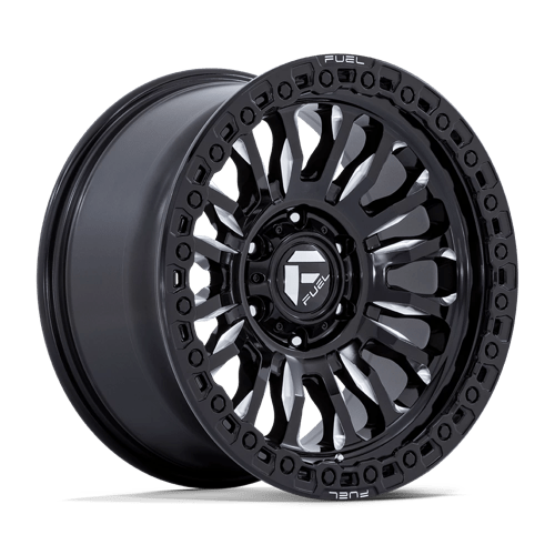 Fuel 1PC FC857 RINCON GLOSS BLACK MILLED 17X9 5X5.0 ET -12 CB 71.5