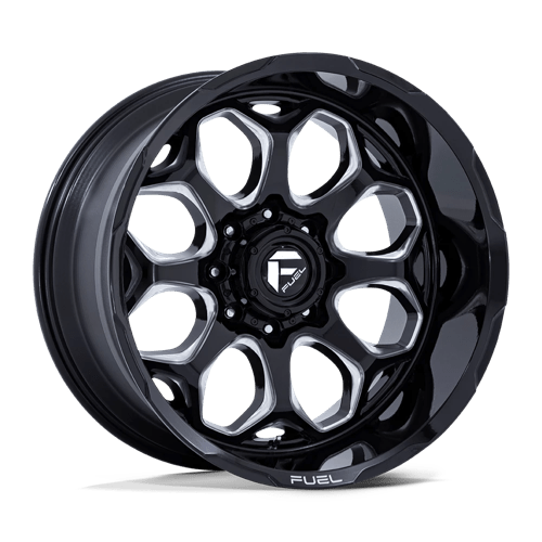 Fuel 1PC FC862 SCEPTER GLOSS BLACK MILLED 22X10 8X6.5 ET -18 CB 125.1