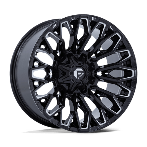 Fuel 1PC FC865 STRIKE GLOSS BLACK MILLED 22X10 8X180 ET -18 CB 124.2