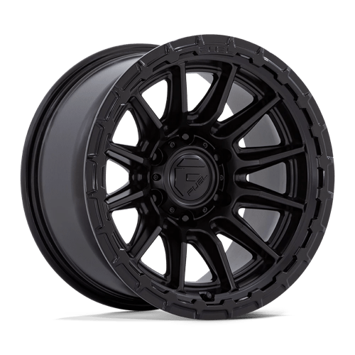 Fuel 1PC FC866 PISTON BLACKOUT W/ GLOSS BLACK LIP 20X9 5X5.0 ET +1 CB 71.5