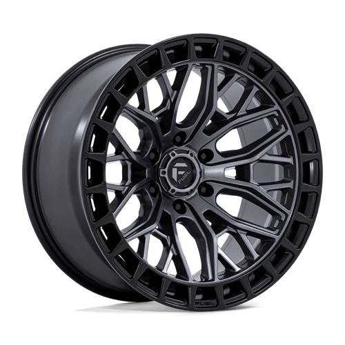 Fuel 1PC FC869 SIGMA MATTE GUNMETAL W/ MATTE BLACK LIP 22X9.5 6X5.5 ET +18 CB 106.1