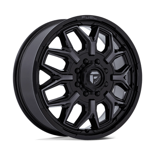 Fuel 1PC D875 FLUX DUALLY GLOSS BLACK BRUSHED FACE W/ GRAY TINT 20X8.25 8X200 ET +104 CB 142