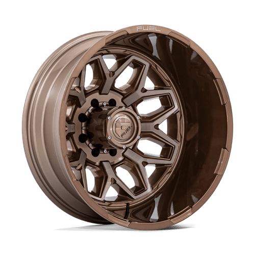 Fuel 1PC D876 FLUX DUALLY PLATINUM BRONZE 22X8.25 8X200 ET -201 CB 142