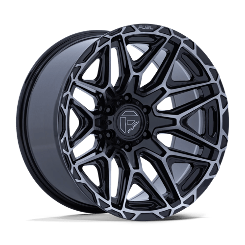 Fuel 1PC FC885 INJECTOR GLOSS BLACK W/ MACHINED DARK TINT FACE 20X9 8X6.5 ET +20 CB 125.1