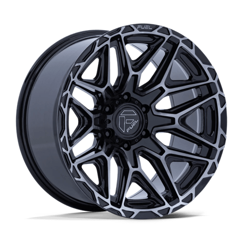 Fuel 1PC FC885 INJECTOR GLOSS BLACK W/ MACHINED DARK TINT FACE 22X9 6X5.5 ET +1 CB 106.1