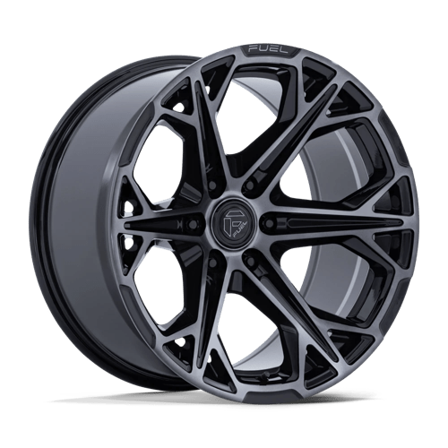 Fuel 1PC FC886 HAMMERHEAD GLOSS BLACK DARK TINTED CLEAR 20X10 6X135 ET -18 CB 87.1