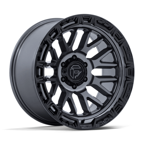 Fuel 1PC FC890 RAIL GLOSS GUNMETAL W/ GLOSS BLACK LIP 20X9 6X5.5 ET +1 CB 106.1