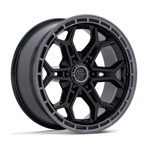 Fuel 1PC FC896 HEATHEN GLOSS BLACK W/ GLOSS GUNMETAL LIP 20X9 6X5.5 ET +1 CB 106.1