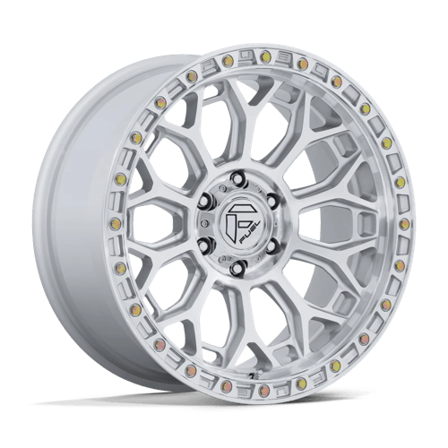 Fuel 1PC FC901 TALON GLOSS SILVER W/ MACHINED FACE 17X9 6X135 ET +1 CB 87.1