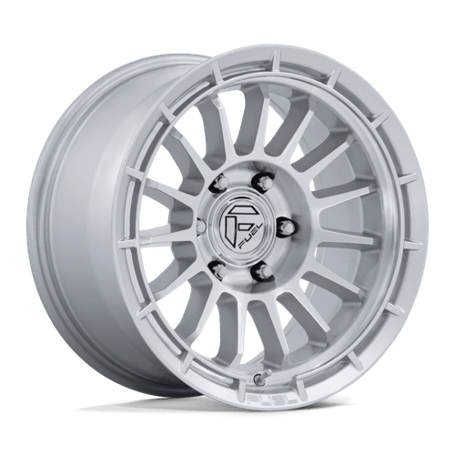 Fuel 1PC FC905 ASCEND GLOSS SILVER W/ MACHINED FACE 17X9 5X5.0 ET -12 CB 71.5