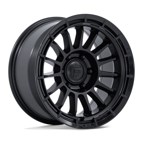 Fuel 1PC FC905 ASCEND MATTE BLACK W/ GLOSS BLACK LIP 17X9 6X5.5 ET -12 CB 106.1