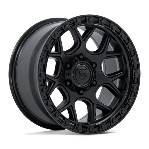 Fuel 1PC FC908 PUMA MATTE BLACK W/ GLOSS BLACK LIP 17X9 6X135 ET +1 CB 87.1