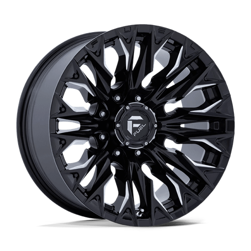 Fuel 1PC D803 FLAME GLOSS BLACK MILLED 20X9 8X180 ET +1 CB 124.2