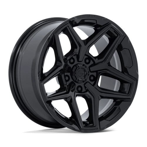 Fuel 1PC FLUX GLOSS BLACK 17X9 5X5.0 ET -12 CB 71.5