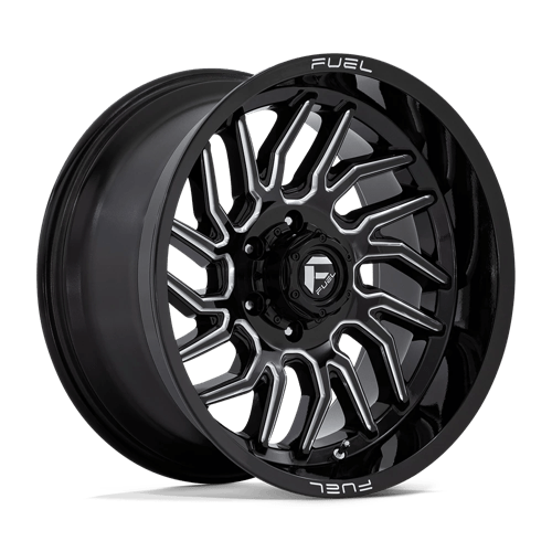Fuel 1PC D807 HURRICANE GLOSS BLACK MILLED 20X10 6X135 ET -18 CB 87.1