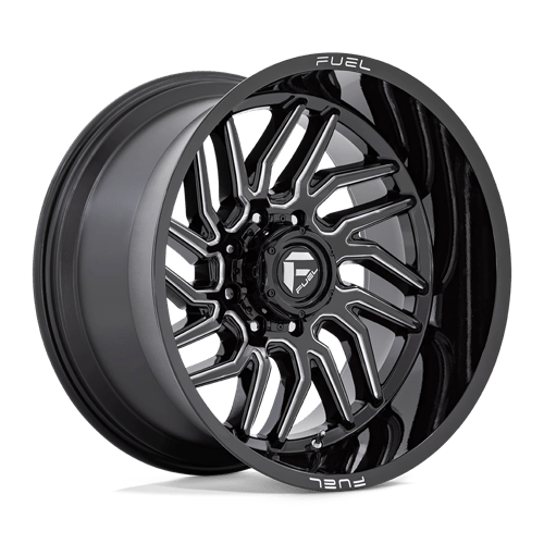 Fuel 1PC D807 HURRICANE GLOSS BLACK MILLED 22X12 5X5.0 ET -44 CB 71.5