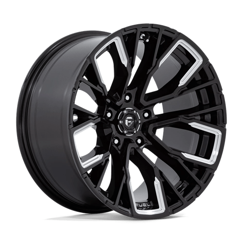 Fuel 1PC D849 REBAR GLOSS BLACK MILLED 20X10 5X5.0 ET -18 CB 71.5